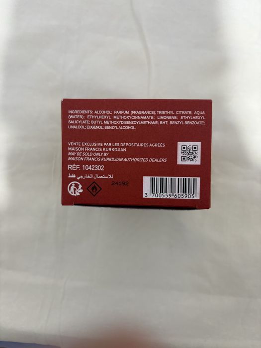 Parfum Baccarat 540 Original