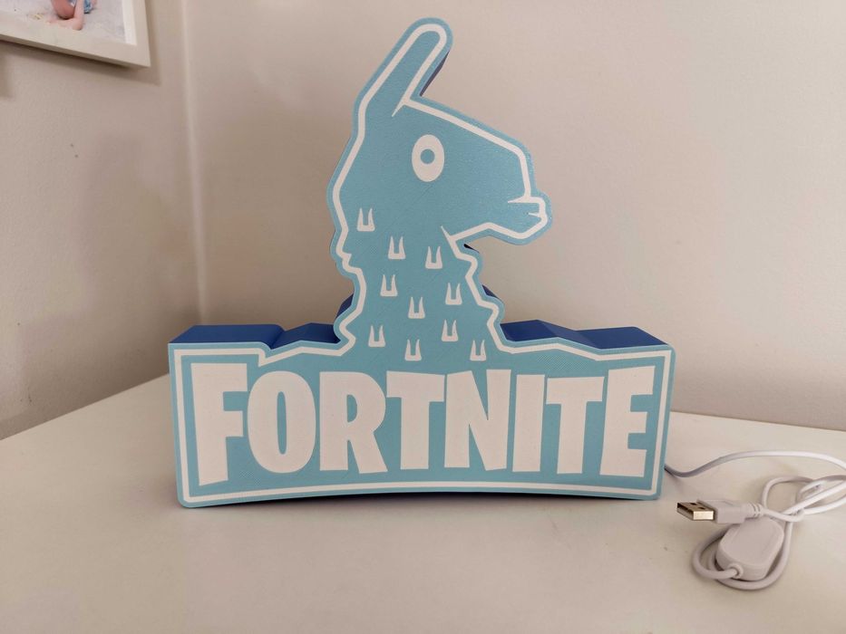 3д лампа Fortnite lama