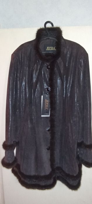 Дублёнка кожа натуральная лазерная обработка