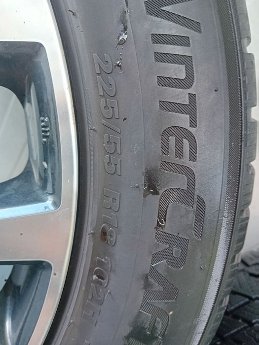 Лети Джанти Mitsubishi  18* 5х114.3*67.1* 7J*ET38+Зимни гуми 255/55/18