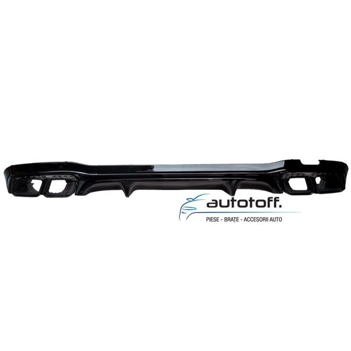 Difuzor bara spate Mercedes W213 E-Class (16-22) 63AMG Full negru lucios