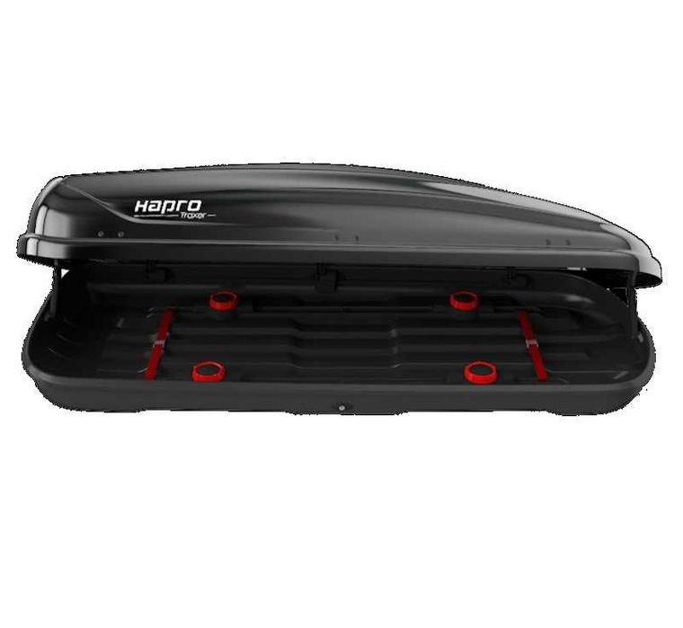 Багажник тип автобокс HAPRO Traxer 6.6 Anthracite - черен мат