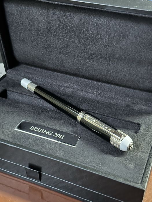 Stilou TIBALDI Bentley Fountain Pen Slimline Beluga 18k Penita Aur Rar