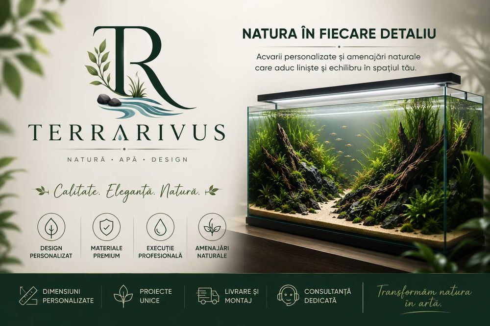 Acvarii la comandă | Dimensiuni personalizate | TerraRivus