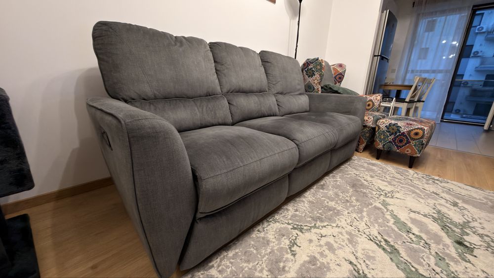 Canapea 3 locuri recliner Mobexpert Adele