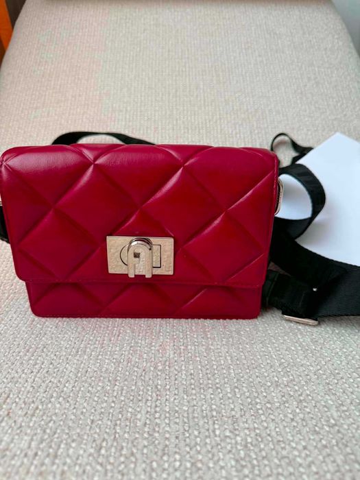 Чанта на Furla от естествена кожа модел FURLA 1927 SOFT MINI CROSSBODY