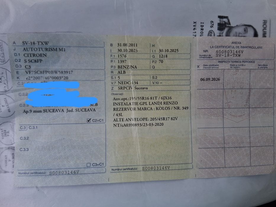 Citroen C3, E5, 2011, GPL, inmatriculat
