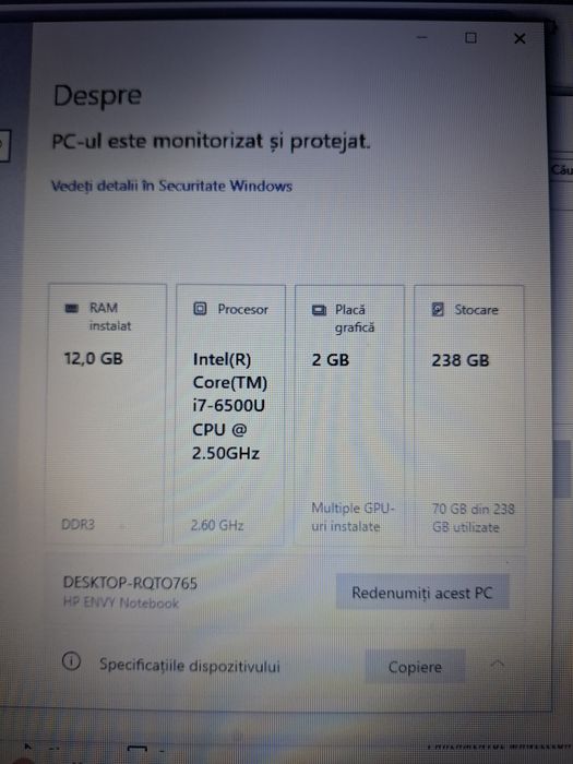 Laptop i7 hp Envy