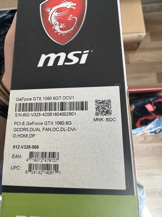 Placa video MSI NVIDIA GeForce GTX 1060 6GB