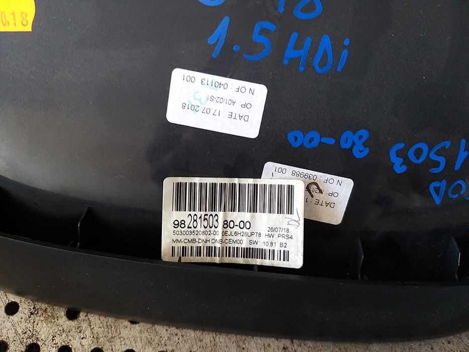 Ceasuri bord diesel peugeot 3008 2018 982815038000 50300352080200