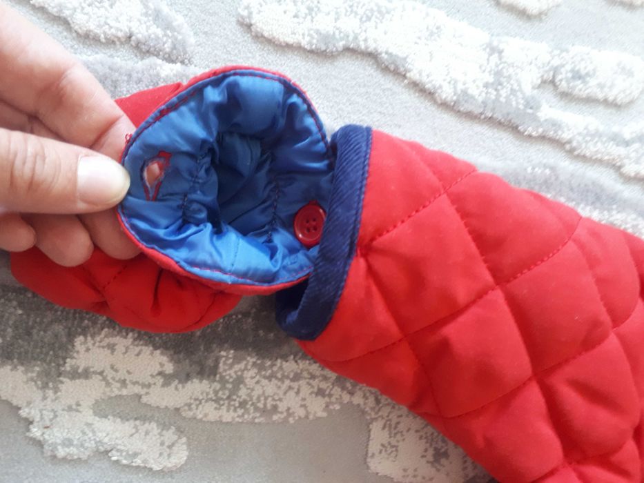 Памучен бебешки космонавт от 3 до 6 месеца