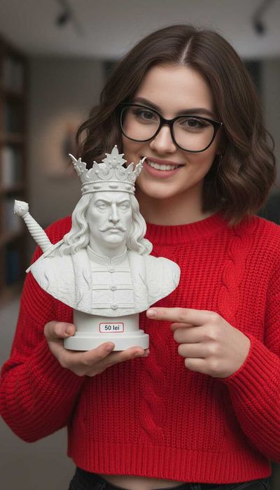 Statueta bust Stefan cel Mare