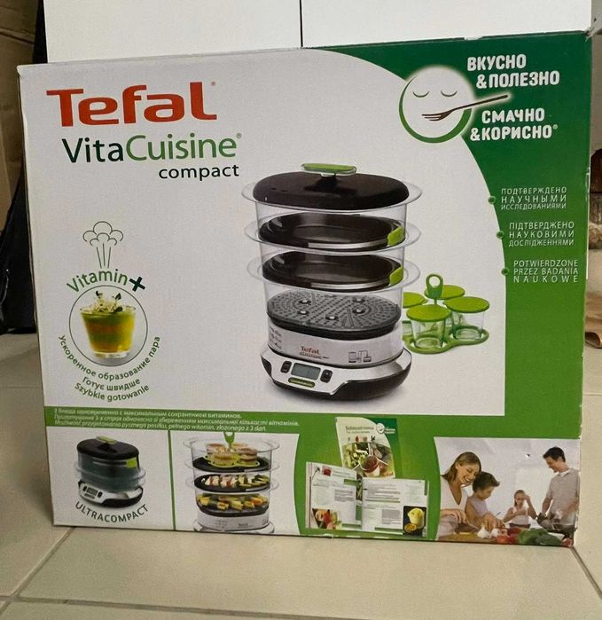 НОВ уред за готвене на пара Tefal VitaCuisine Compact