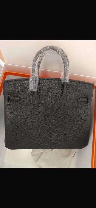 Geanta Hermes Kelly 25 cm neagra