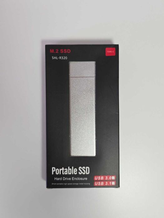 Внешний твердотельный накопитель SSD 512Gb, в алюминиевом корпусе