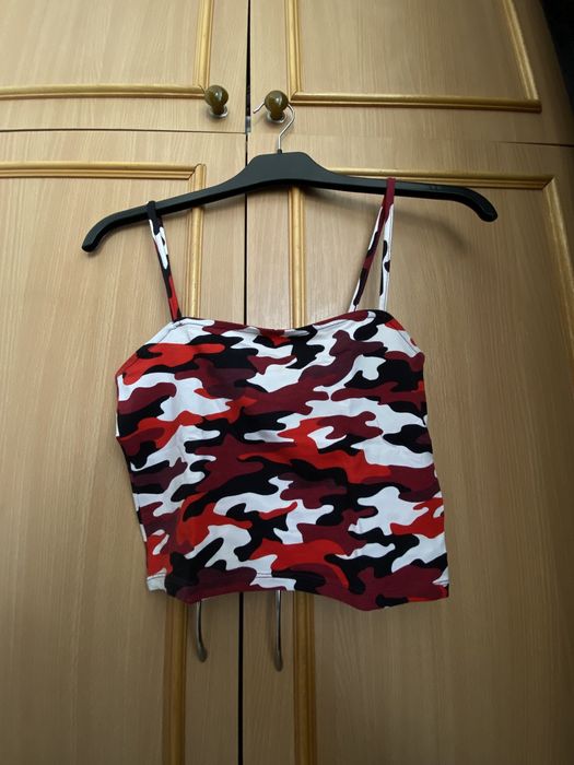 Crop Top New Yorker camouflage print