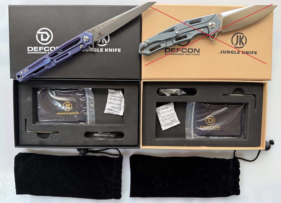 ножове Defcon Jungle Knife – Титан, Дамаск и D2