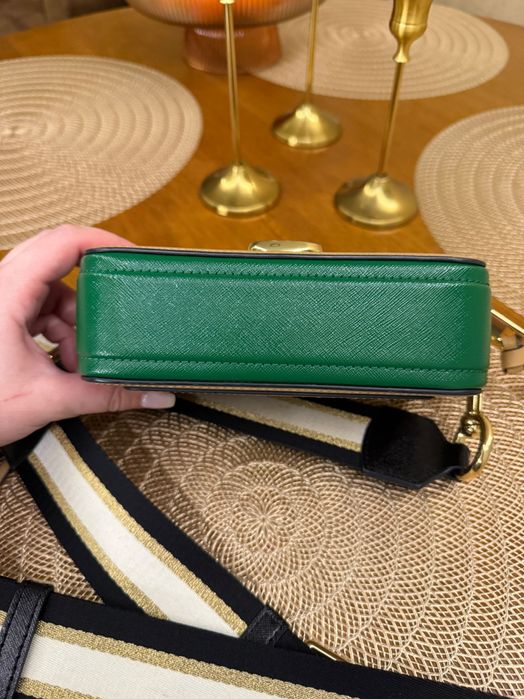 Geanta crossbody The Snapshot Marc Jacobs maro, bej, verde