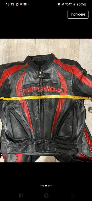 Costum moto din piele Spidi 52