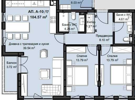 Продава се Тристаен апартамент в Пловдив, Христо Смирненски - 128 кв.м за 1410 €/кв.м - Снимка #1