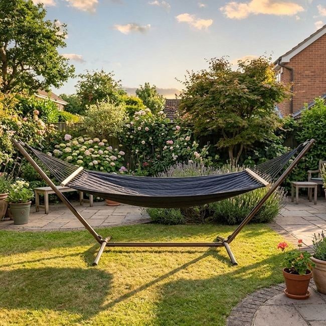 Хамак - 200 х 100 см, градинска люлка