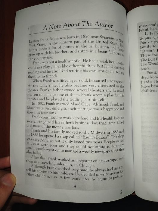 «Книга на английском «The Wizard of Oz», 259 стр, Бухара»