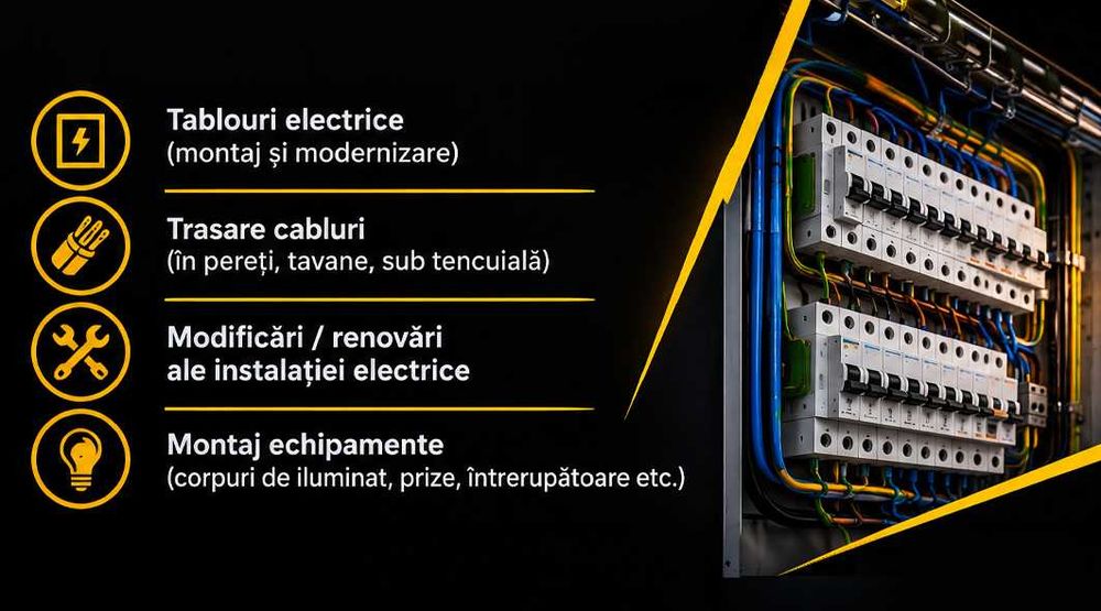 Instalații electrice pentru case și apartamente