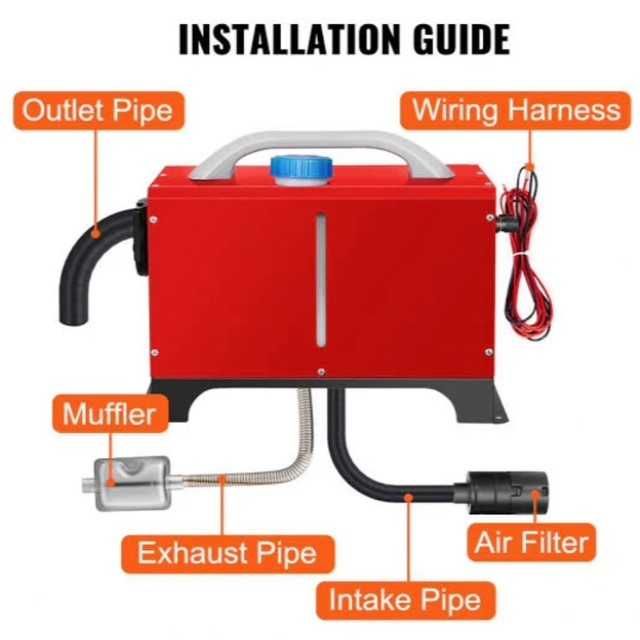 Дизелова печка Automat – преносима суха печка 8kW, 12V-24 и 220V