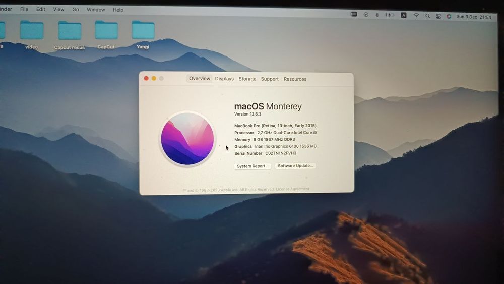 Mackbook pro core-i5