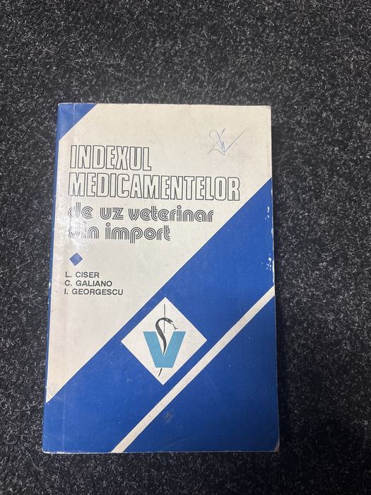 Cartea indexul medicamentelor de uz veterinar din import
