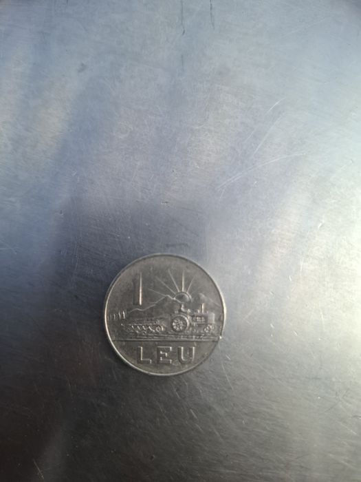 Monedă 1 Leu ani 1966
