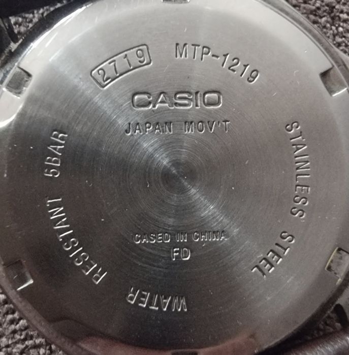 Часы Casio MTP-1219 Japan mov't