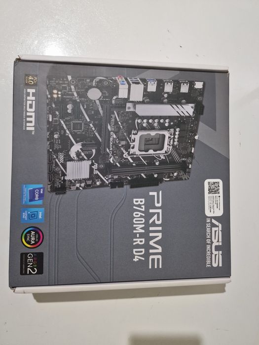 Материнская плата asus prime b760m-r d4