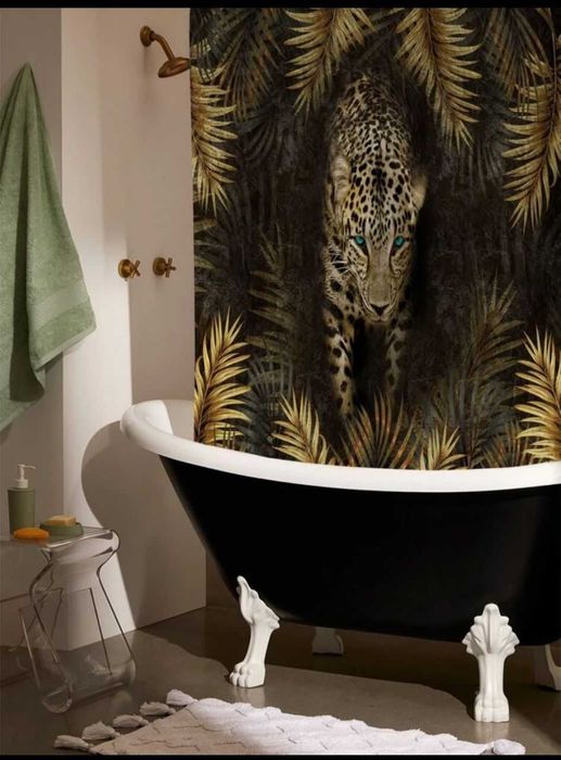 занавески в ванную комнату с Америки