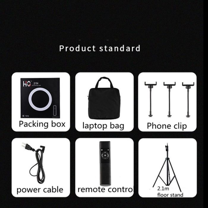 Lampa circulara 56cm LED RING LIGHT 72w, trepied,3suporti,telecomanda