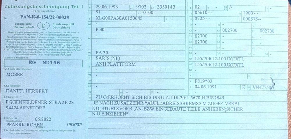 Remorca Tandem Saris 4m x 1,8 m