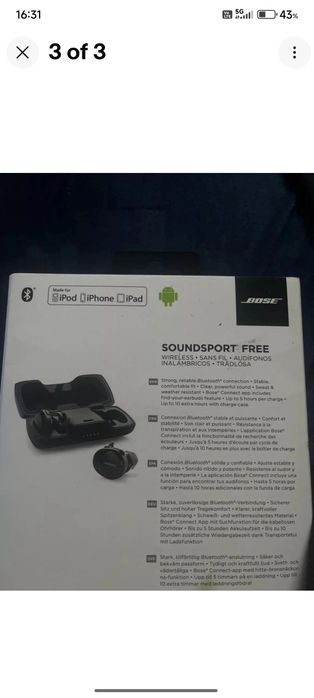 Bt слушалки bose soundsport wireless