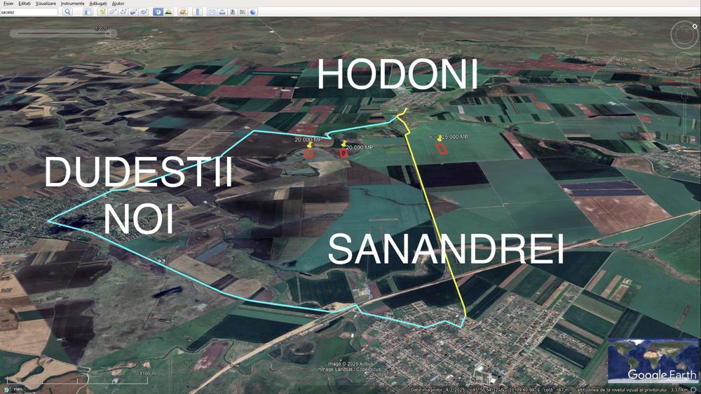 Teren extravilan agricol 6.5 ha Satchinez