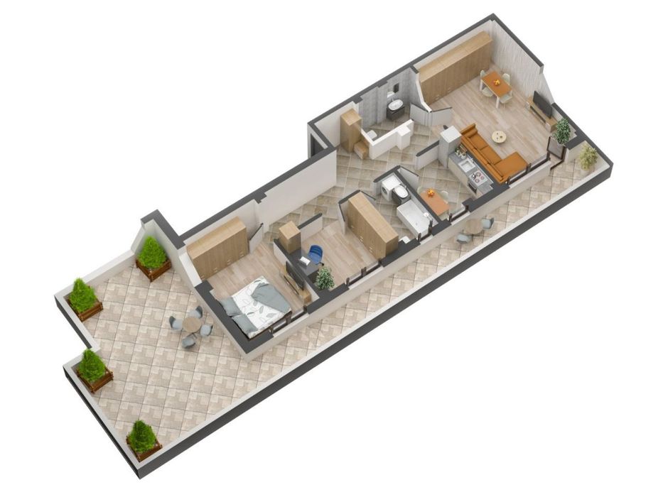 Penthouse ultramodern de vanzare - predare imediata, intabulat — fotografia 3