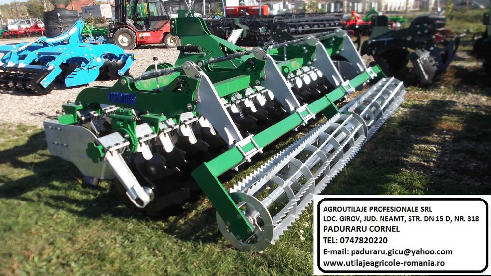 disc 4 m, teradisc 4 m, grapa cu discuri 4 m, o piesa