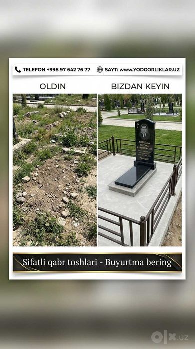 Yodgorlik Qabr Toshlar Keles montaj dostavka Надгробия Памятники Келес