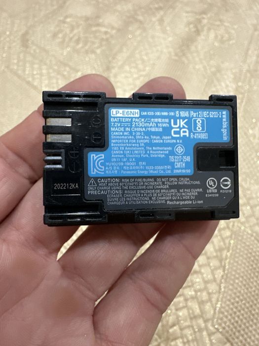 Аккумулятор Canon LP-E6NH оригинал новый не путайте с LP-E6N