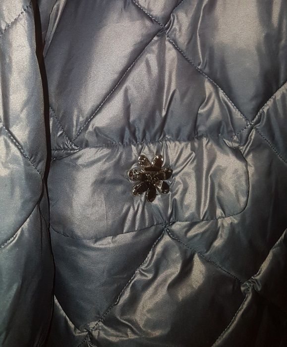 Дамско зимно якете с естествена кожа лициса, зимно красиво яке