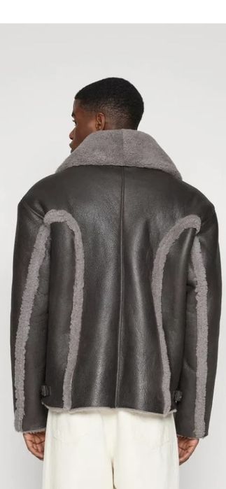 Diesel L-browny geaca pliele blana naturala