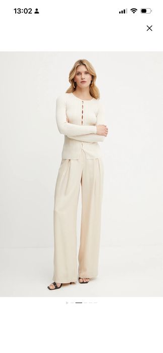 Elisabetta Franchi блуза с красив дизайн цвят ivory