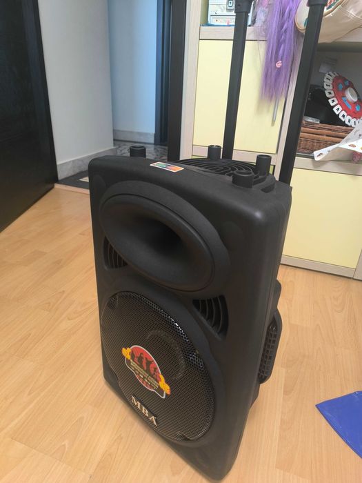 Преносима караоке тонколона MBA F-12Q (30-500W, Bluetooth, USB, FM, Микрофон)