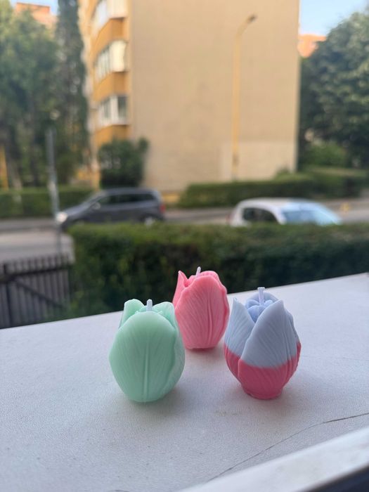 Mărturii nuntă/botez lumânări din ceară de soia – handmade, premium