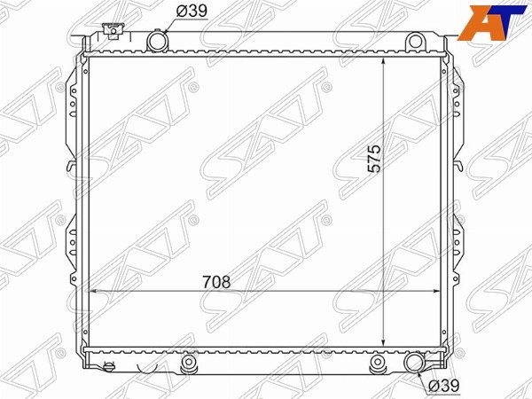 Радиатор Toyota Sequoia