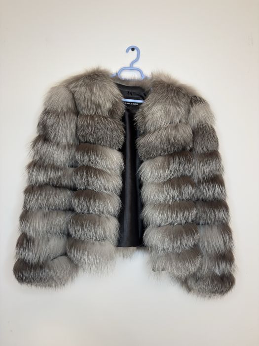 Haine blana vulpe argintie 5 in 1