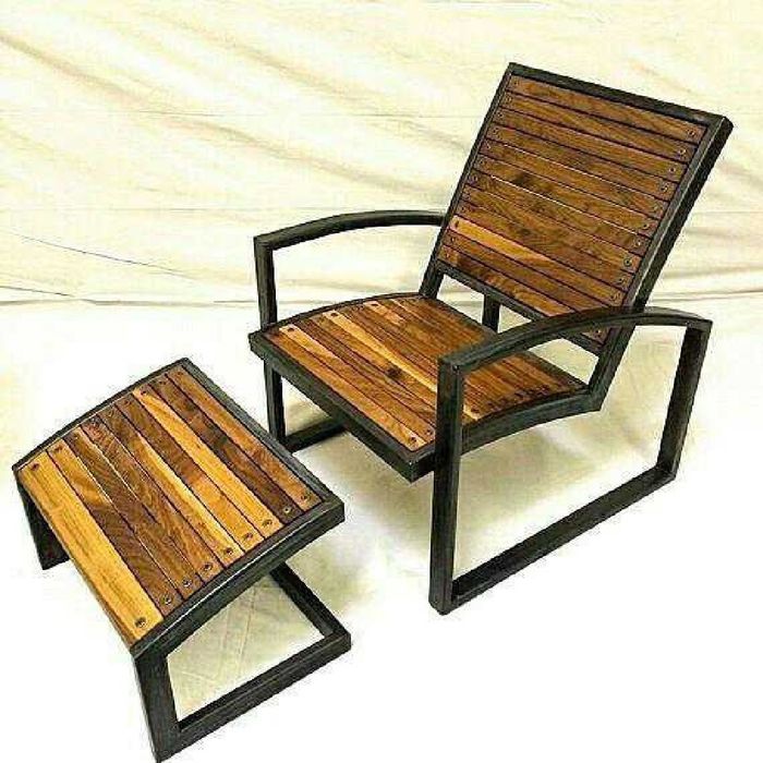 Кресло лофт металлический